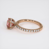1.65 Ct. Padparadscha Sapphire Ring, 14K Rose Gold 4
