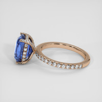 5.03 Ct. Blue Sapphire Ring, 14K Rose Gold 4