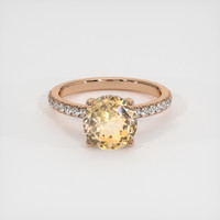 2.25 Ct. Sapphire Ring, 14K Rose Gold 1
