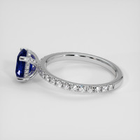 1.60 Ct. Blue Sapphire Ring, 14K White Gold 4