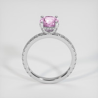 1.71 Ct. Pink Sapphire Ring, 14K White Gold 3
