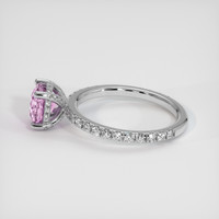 1.71 Ct. Pink Sapphire Ring, 14K White Gold 4