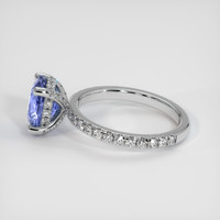 2.47 Ct. Blue Sapphire Ring, 14K White Gold 4