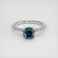 1.72 Ct. Sapphire Ring, 14K White Gold 1