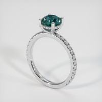 1.72 Ct. Sapphire Ring, 14K White Gold 2