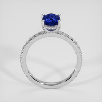 1.60 Ct. Blue Sapphire Ring, 18K White Gold 3