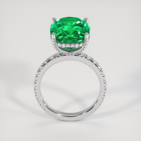 8.18 Ct. Emerald Ring, 18K White Gold 3