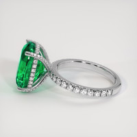 8.18 Ct. Emerald Ring, 18K White Gold 4