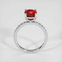 2.01 Ct. Ruby Ring, 18K White Gold 3