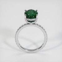 5.46 Ct. Greenish Blue Sapphire Ring, 18K White Gold 3