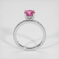 1.23 Ct. Pink Sapphire Ring, 18K White Gold 3