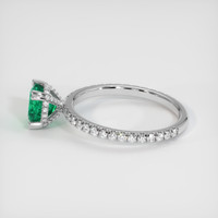 1.57 Ct. Emerald Ring, 18K White Gold 4