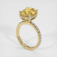 6.75 Ct. Yellow Sapphire Ring, 10K Yellow Gold 2