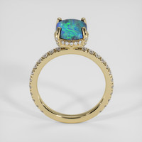 1.56 Ct. Multi Color Opal Ring, 14K Yellow Gold 3