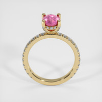 1.47 Ct. Pink Sapphire Ring, 14K Yellow Gold 3