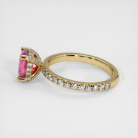 1.47 Ct. Pink Sapphire Ring, 14K Yellow Gold 4