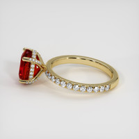 3.02 Ct. Ruby Ring, 14K Yellow Gold 4