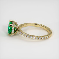 1.67 Ct. Emerald Ring, 18K Yellow Gold 4