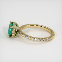 1.85 Ct. Emerald Ring, 18K Yellow Gold 4