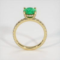 1.32 Ct. Emerald Ring, 18K Yellow Gold 3