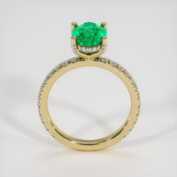 1.76 Ct. Emerald Ring, 18K Yellow Gold 3