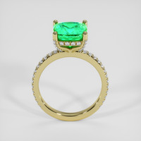 2.69 Ct. Emerald Ring, 18K Yellow Gold 3