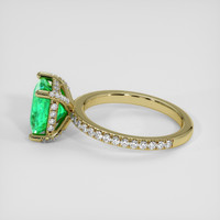 2.69 Ct. Emerald Ring, 18K Yellow Gold 4