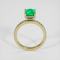 1.46 Ct. Emerald Ring, 18K Yellow Gold 3