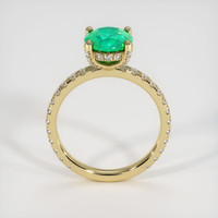 1.35 Ct. Emerald Ring, 18K Yellow Gold 3