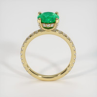 1.70 Ct. Emerald Ring, 18K Yellow Gold 3