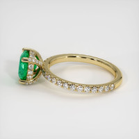 1.70 Ct. Emerald Ring, 18K Yellow Gold 4