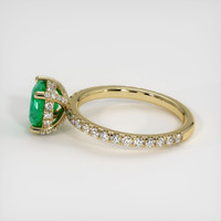 1.54 Ct. Emerald Ring, 18K Yellow Gold 4