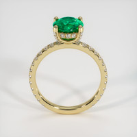 1.50 Ct. Emerald Ring, 18K Yellow Gold 3