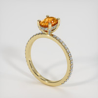 1.22 Ct. Sapphire Ring, 18K Yellow Gold 2