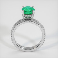 1.35 Ct. Emerald Ring, Platinum 950 3