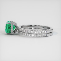 1.35 Ct. Emerald Ring, Platinum 950 4