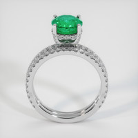 1.70 Ct. Emerald Ring, Platinum 950 3