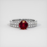 1.17 Ct. Ruby Ring, Platinum 950 1