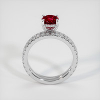 1.17 Ct. Ruby Ring, Platinum 950 3