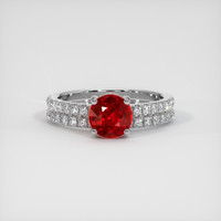 1.68 Ct. Ruby Ring, Platinum 950 1