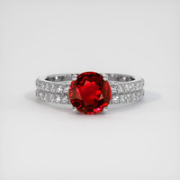 2.57 Ct. Ruby Ring, Platinum 950 1