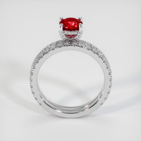 0.98 Ct. Ruby Ring, Platinum 950 3