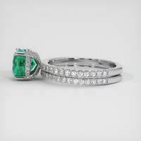 1.24 Ct. Emerald Ring, Platinum 950 4