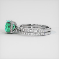 1.31 Ct. Emerald Ring, Platinum 950 4