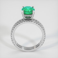 1.33 Ct. Emerald Ring, Platinum 950 3