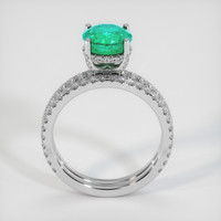 1.89 Ct. Emerald Ring, Platinum 950 3