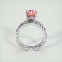 2.00 Ct. Padparadscha Sapphire Ring, Platinum 950 3