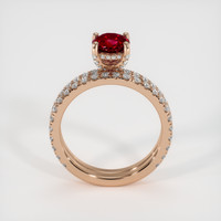 1.17 Ct. Ruby Ring, 14K Rose Gold 3