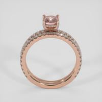 1.06 Ct. Padparadscha Sapphire Ring, 14K Rose Gold 3