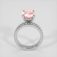 4.39 Ct. Purplish Pink Sapphire Ring, 10K White Gold 3